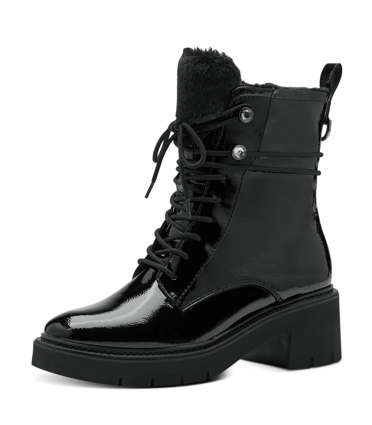 Tamaris Army Boot in Black 1-26292-41-018