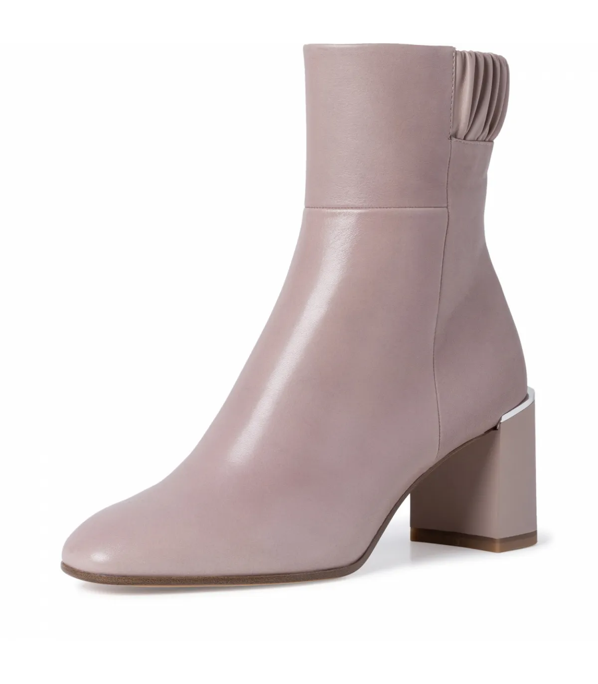 Tamaris Heeled Boot in Dusty Rose