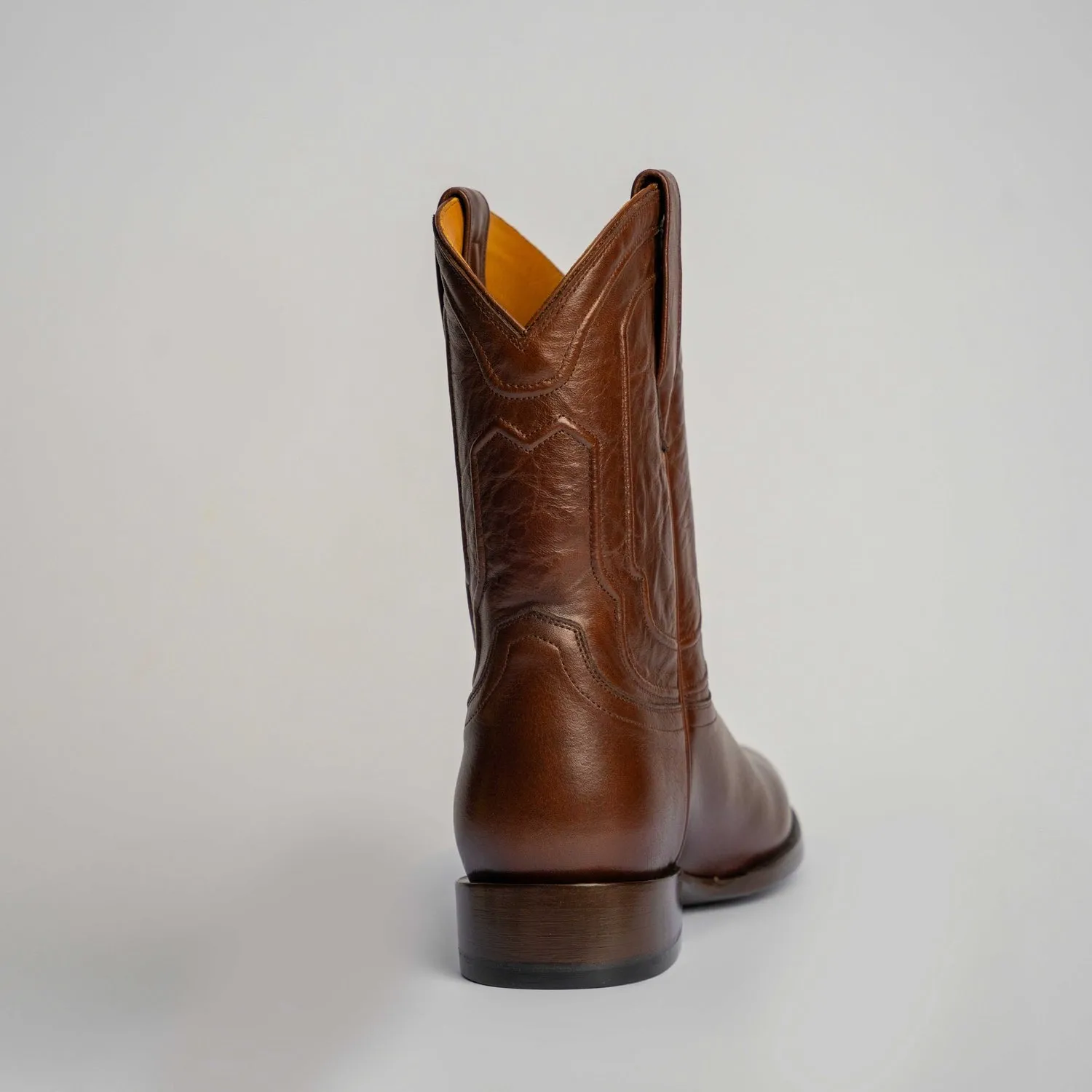 The Pendleton | Men's Roper Boot |  Natural Grain Calfskin Leather | Nicotine