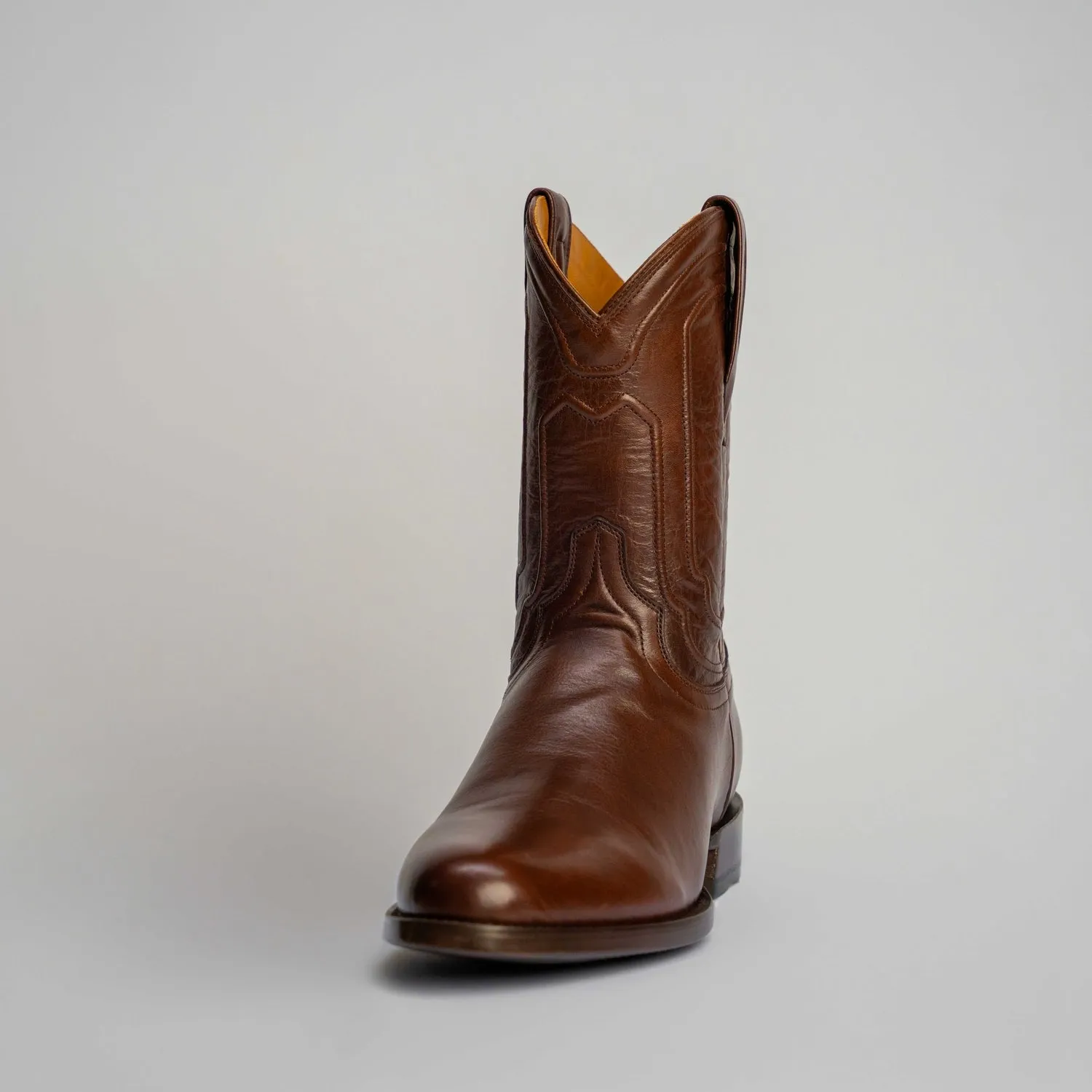 The Pendleton | Men's Roper Boot |  Natural Grain Calfskin Leather | Nicotine