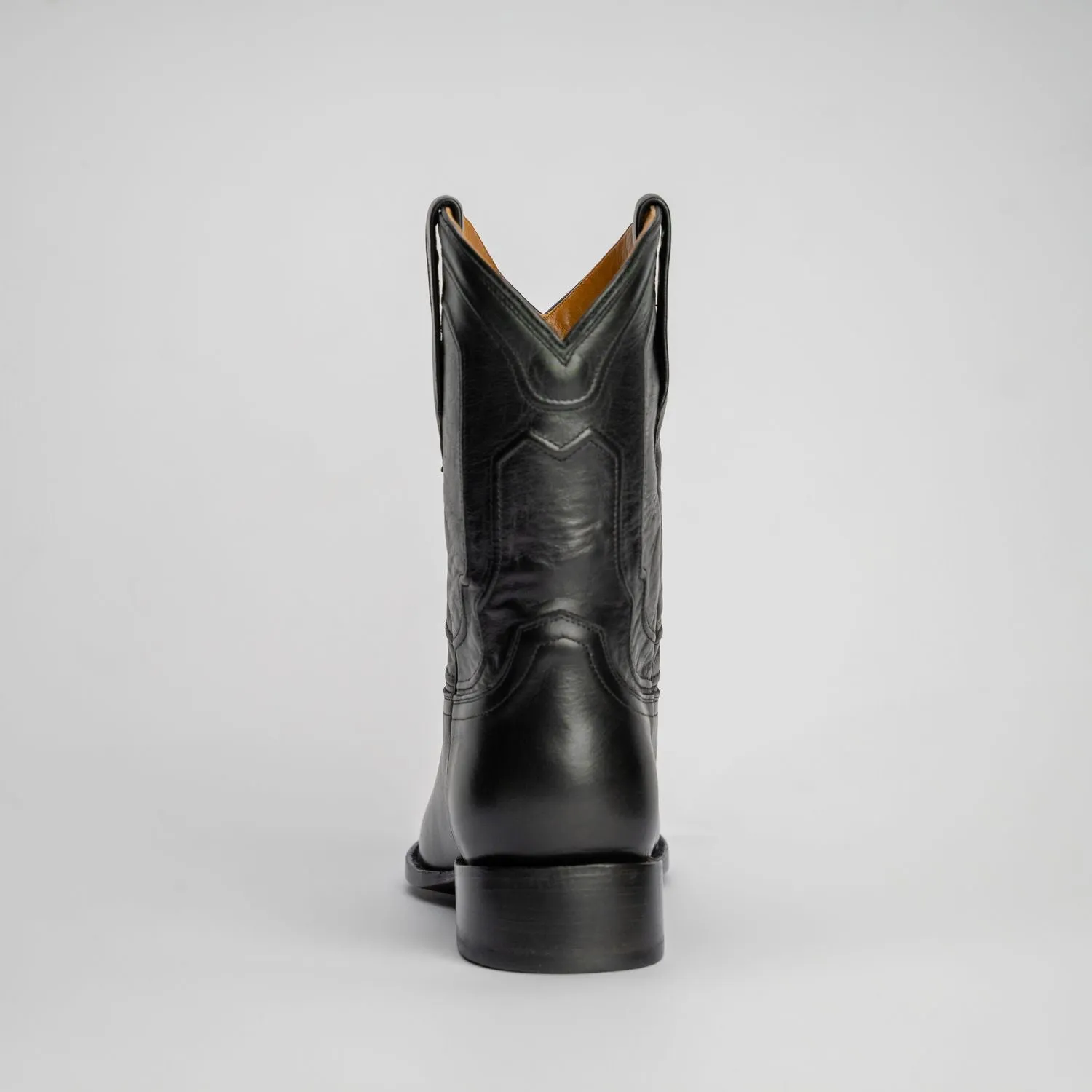 The Pendleton | Men's Roper Boot | Natural Grain Calfskin Leather | Obsidian