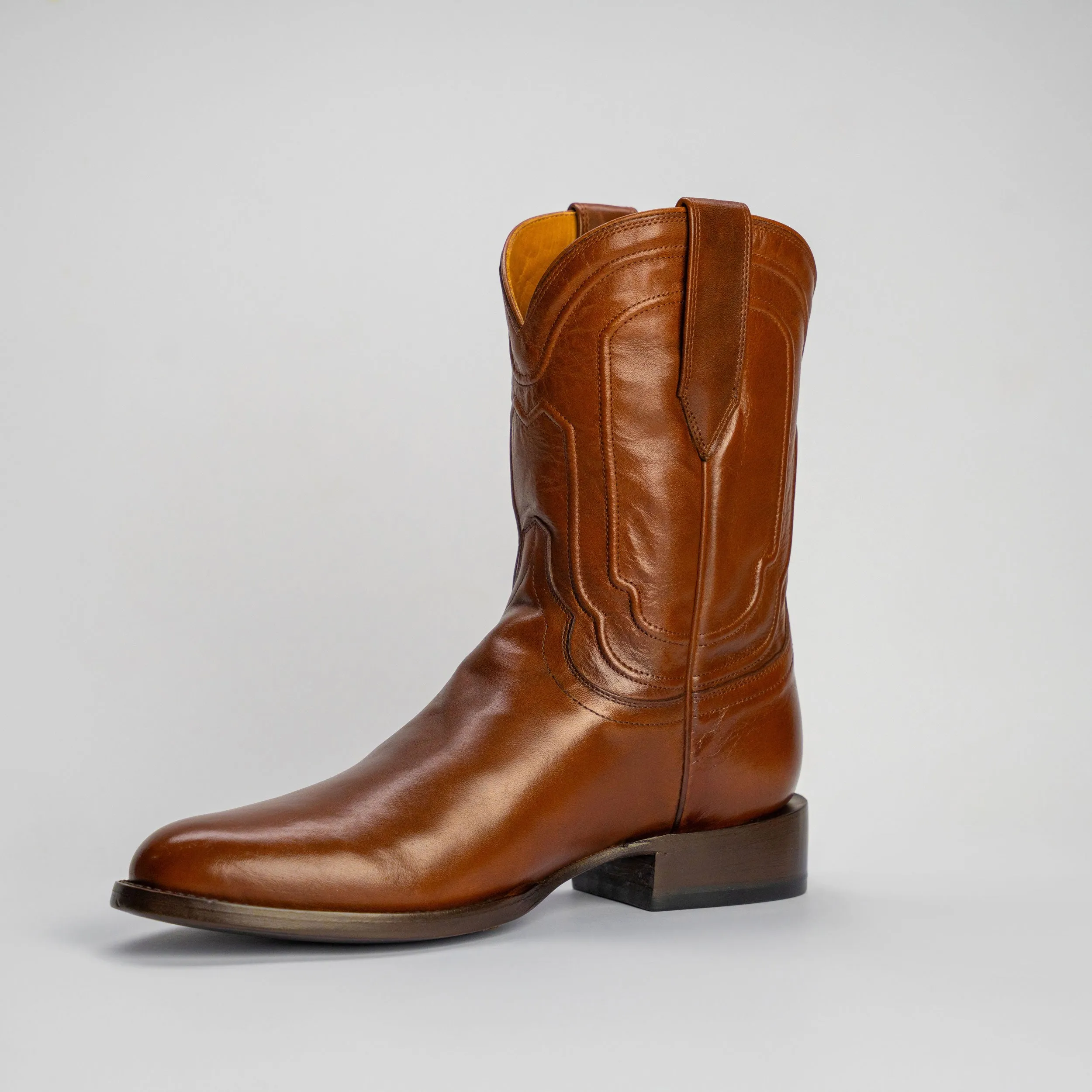 The Pendleton | Men's Roper Boot | Natural Grain Calfskin Leather | Whiskey