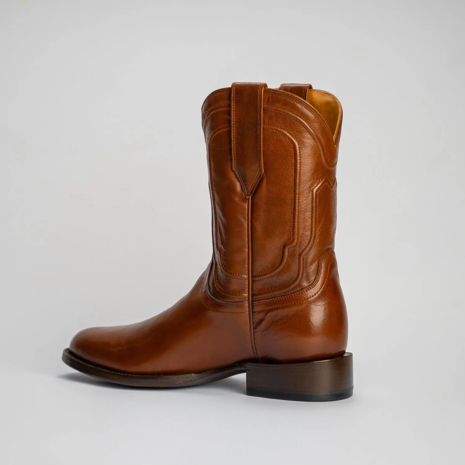 The Pendleton | Men's Roper Boot | Natural Grain Calfskin Leather | Whiskey