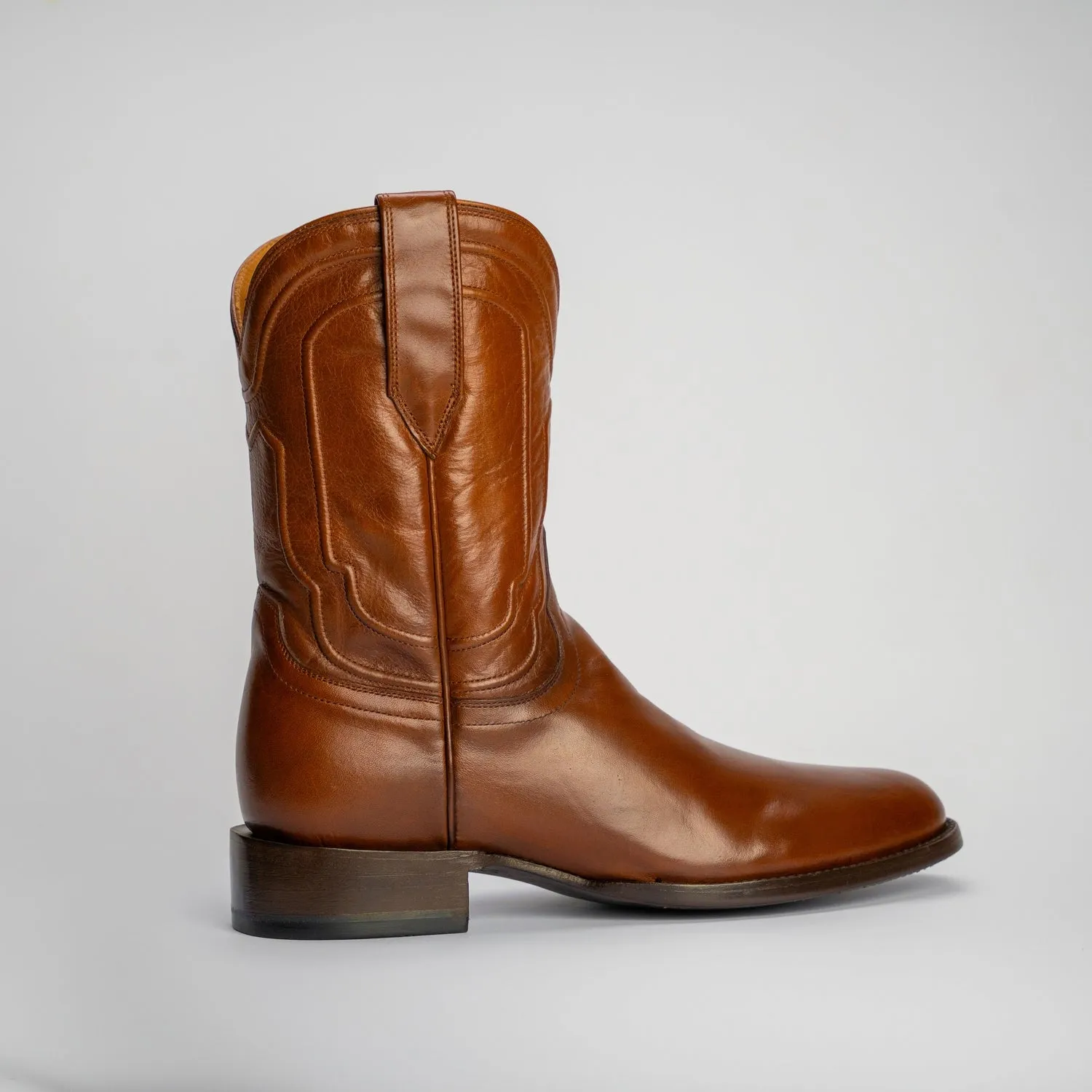 The Pendleton | Men's Roper Boot | Natural Grain Calfskin Leather | Whiskey