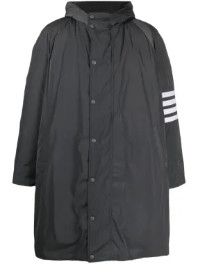 Thom Browne Football Parka Med Grey | Luxury and style at your fingertips