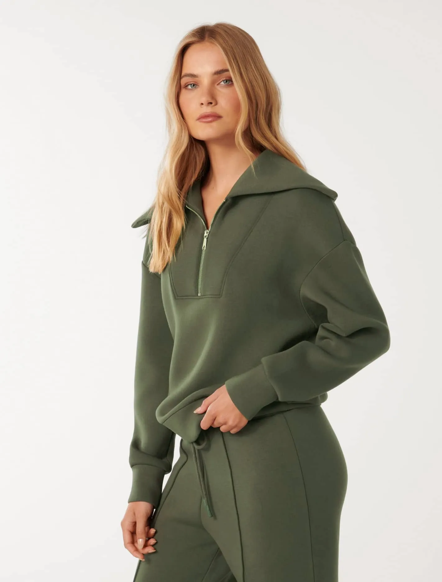 Tiana Loungewear Zip Front Sweatshirt