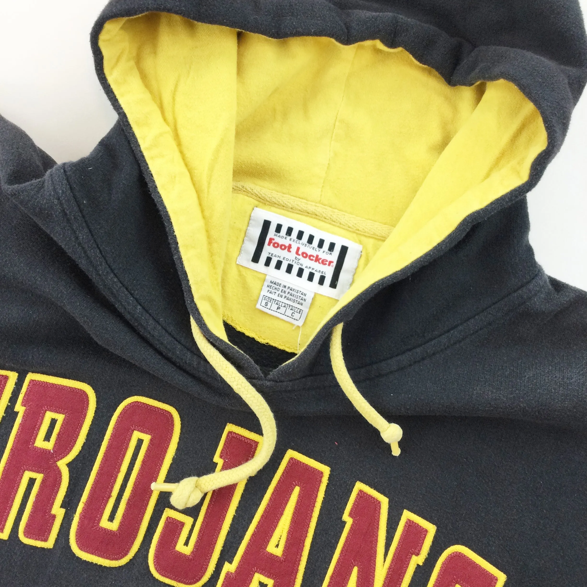 Trojans Spellout 90s Hoodie - Small