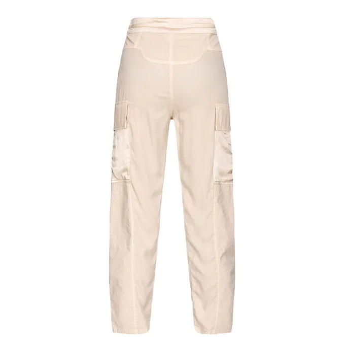 TROUSERS CARGO Woman Beige Flour Oat 