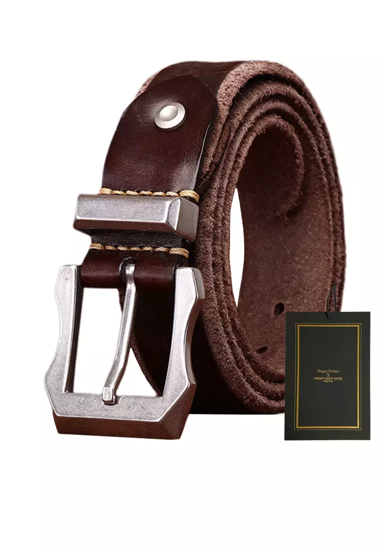 Twenty Eight Shoes Stainless Steel Needle Buckle Grain Leather Belt CP552