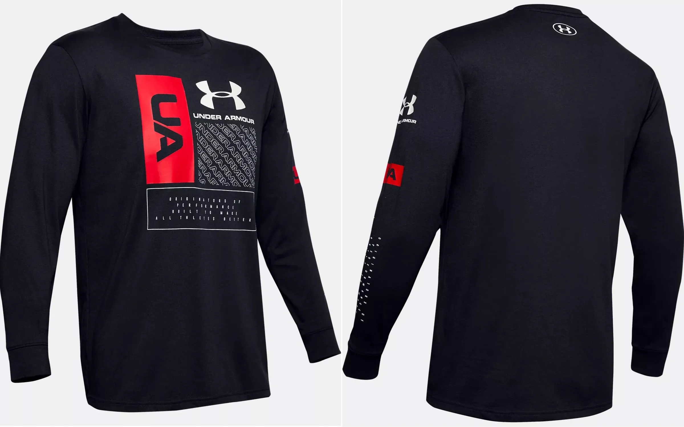 Under Armour Men's Multi Logo Long Sleeves T-Shirt 1351623-001