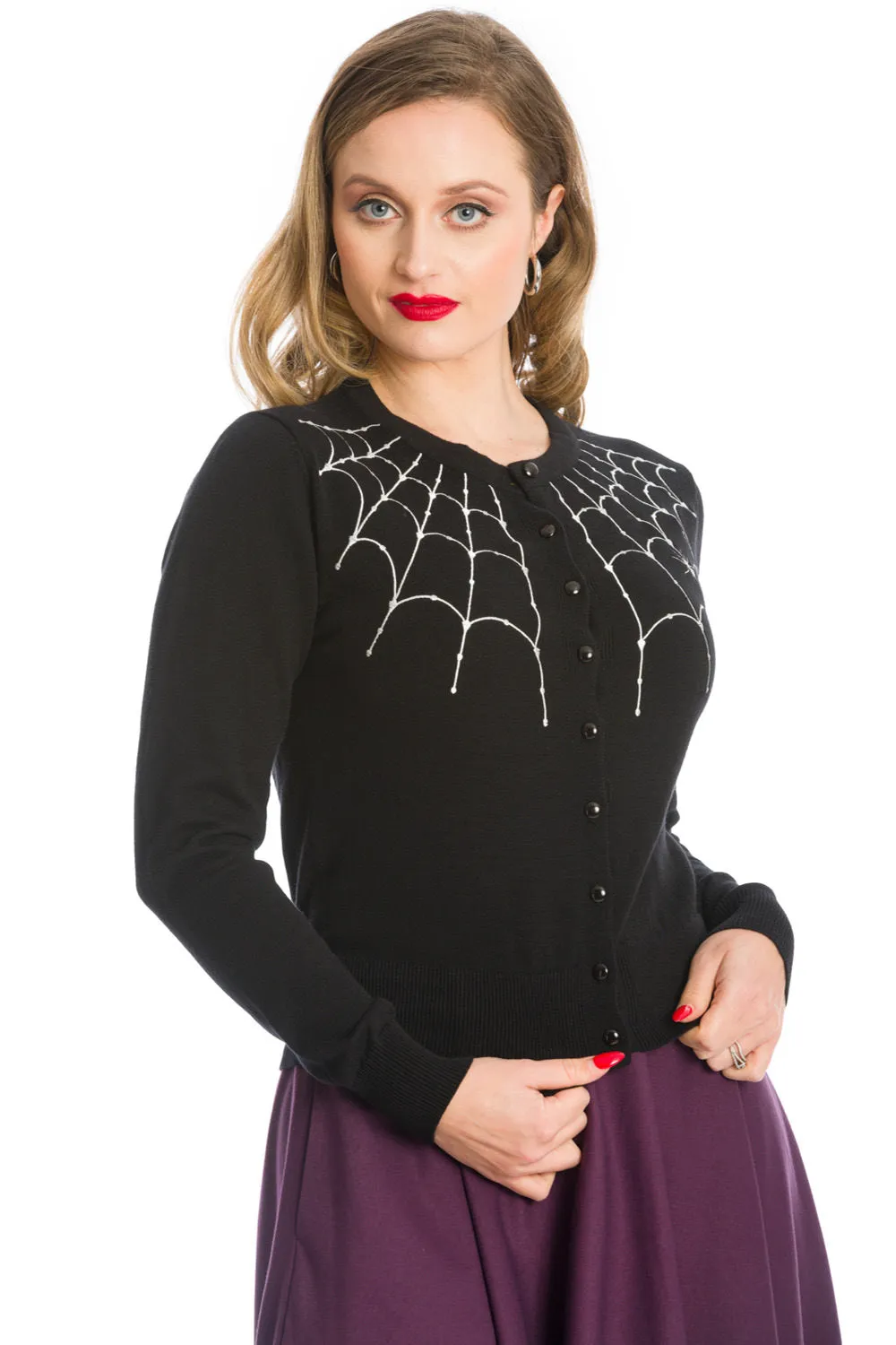 UNDER HER WEB SPELL CARDIGAN