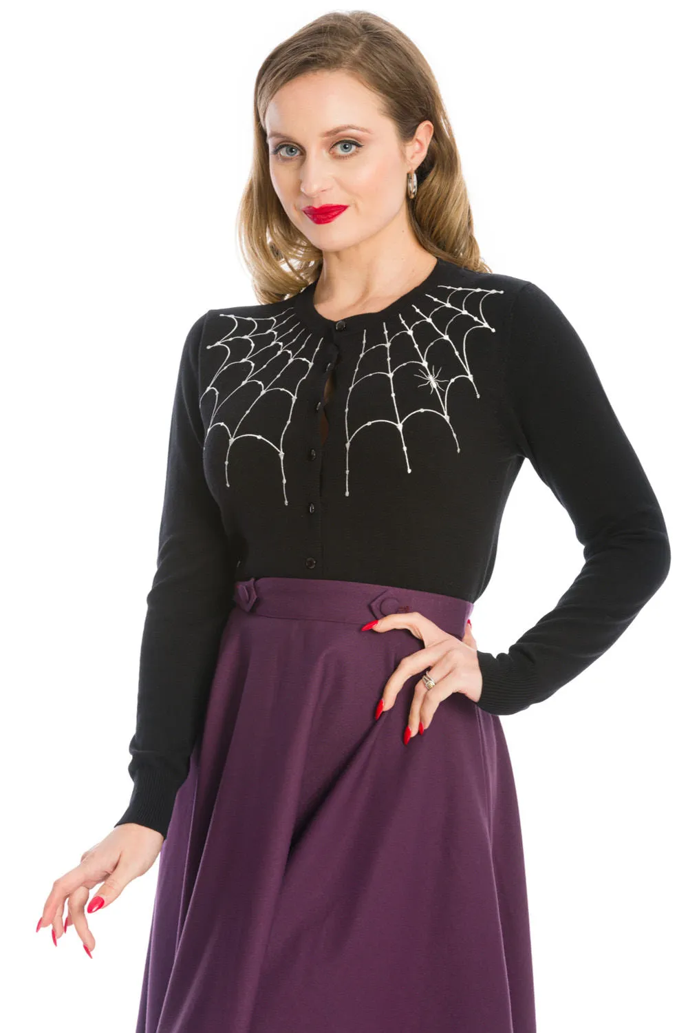 UNDER HER WEB SPELL CARDIGAN