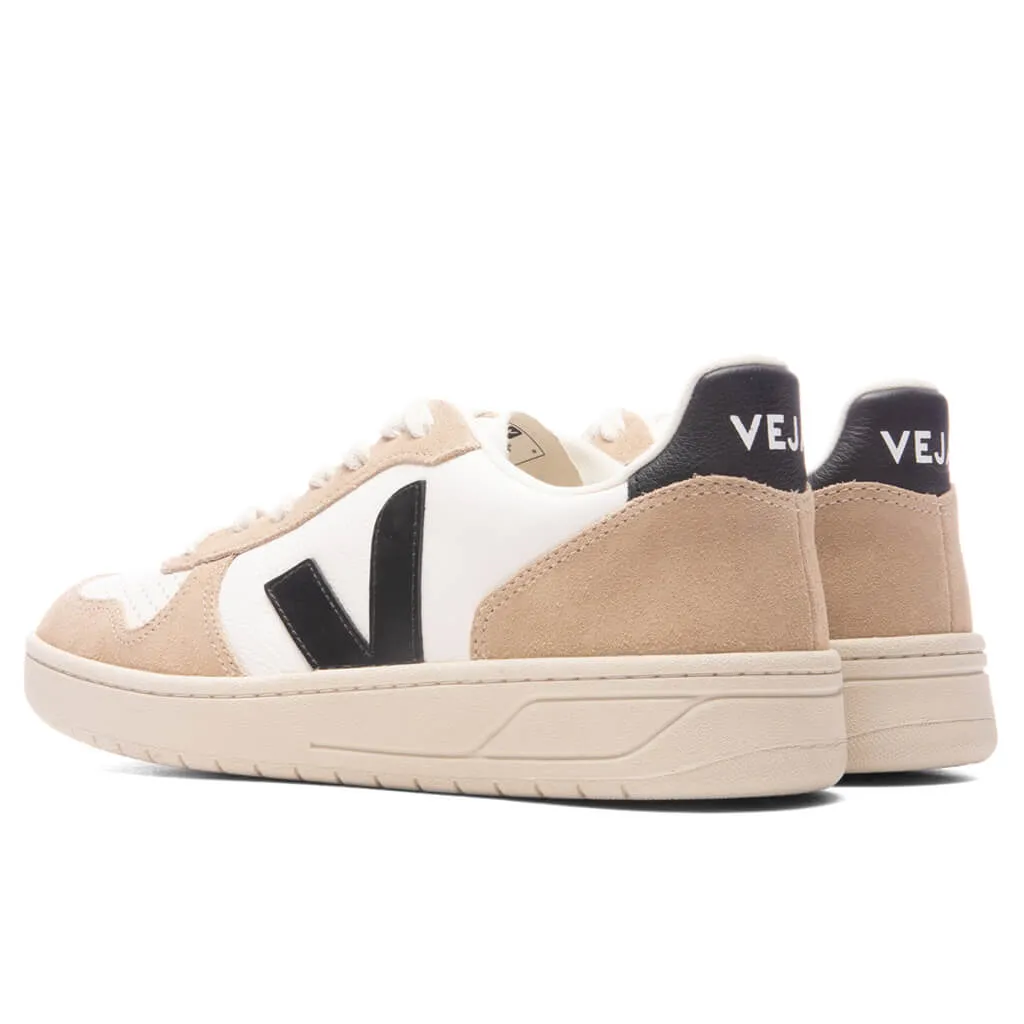 V-10 Leather - Extra White/Black Sahara