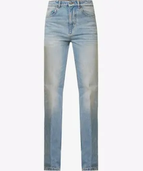 VICTORIA BECKHAM Womens Pale Blue Wash Julia high-rise slim-leg denim jeans