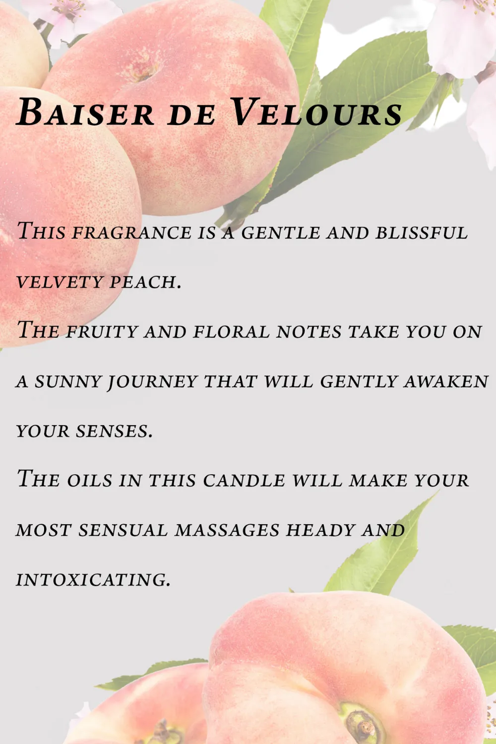 Vineyard Peach Massage Candle