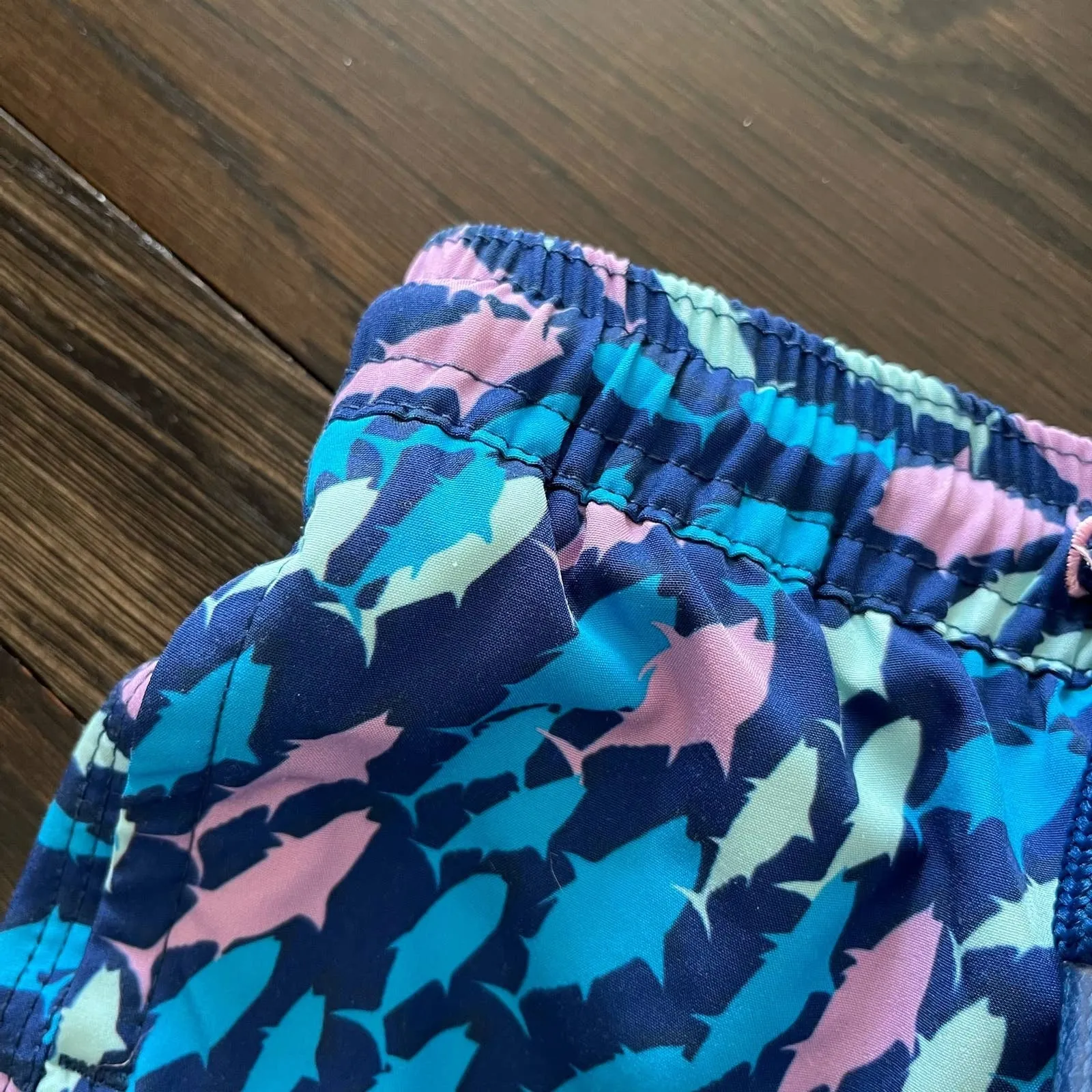 Vineyard Vines Baby Chappy Swim Trunks Blue Bay 6-12 Months