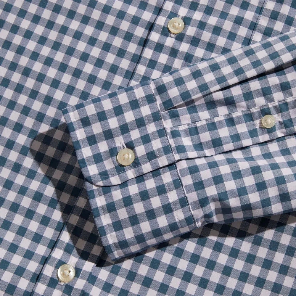 Vineyard Vines Gingham On-The-Go Long Sleeve Button Down Shirt