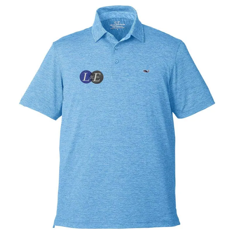 Vineyard Vines Men's Destin Stripe Sankaty Polo