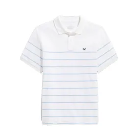 Vineyard Vines Mens Heritage Breton Stripe Pique Short Sleeve Polo