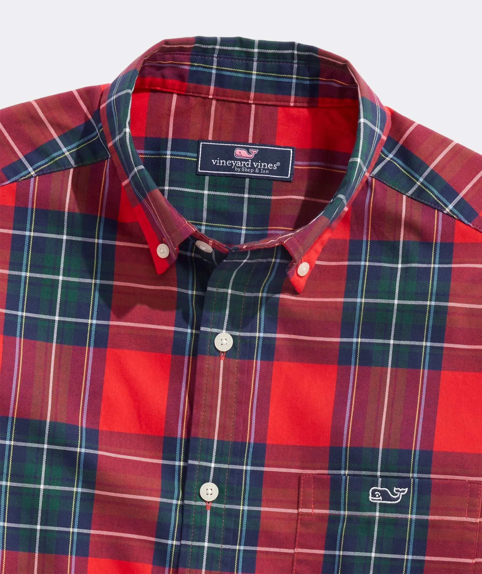 Vineyard Vines Mens Tartan Twill Long Sleeve Shirt