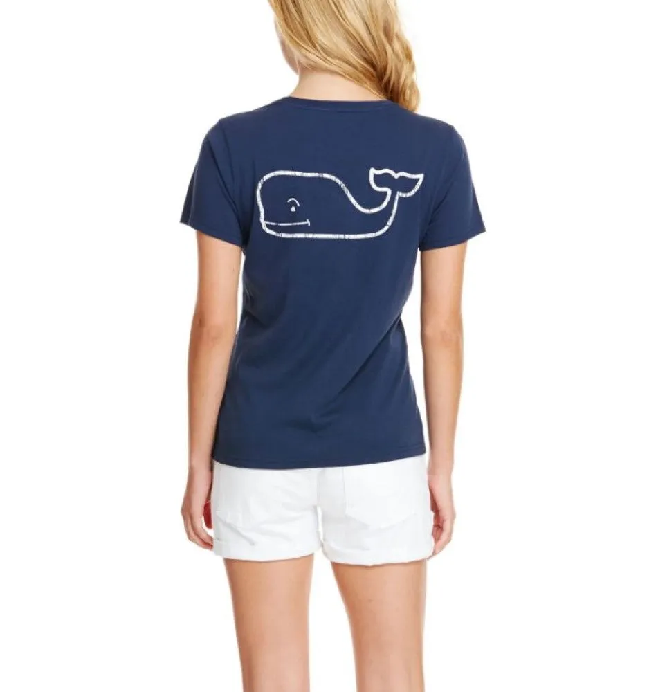 Vineyard Vines Womens Whale Pocket Short Sleeve T-Shirt