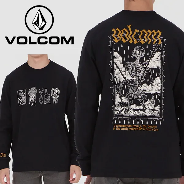 Volcom  |Pullovers Unisex Street Style Long Sleeves Plain Cotton