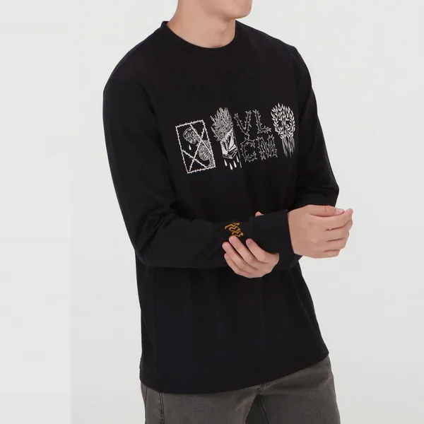 Volcom  |Pullovers Unisex Street Style Long Sleeves Plain Cotton