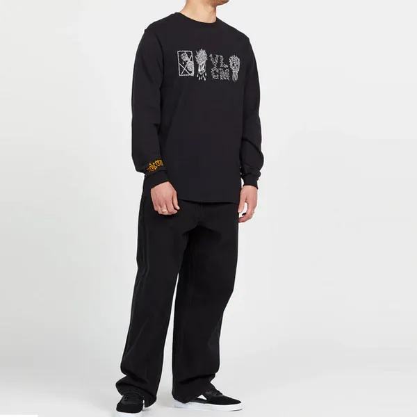 Volcom  |Pullovers Unisex Street Style Long Sleeves Plain Cotton