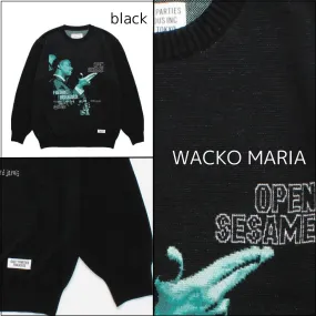 WACKO MARIA  |Crew Neck Pullovers Unisex Street Style Long Sleeves Cotton