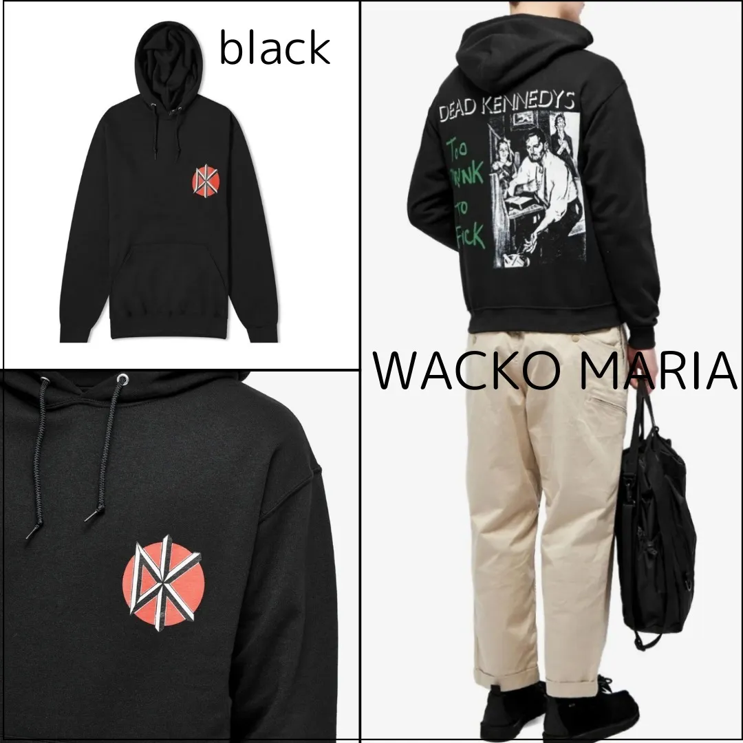 WACKO MARIA  |Pullovers Unisex Street Style Long Sleeves Plain Cotton Logo