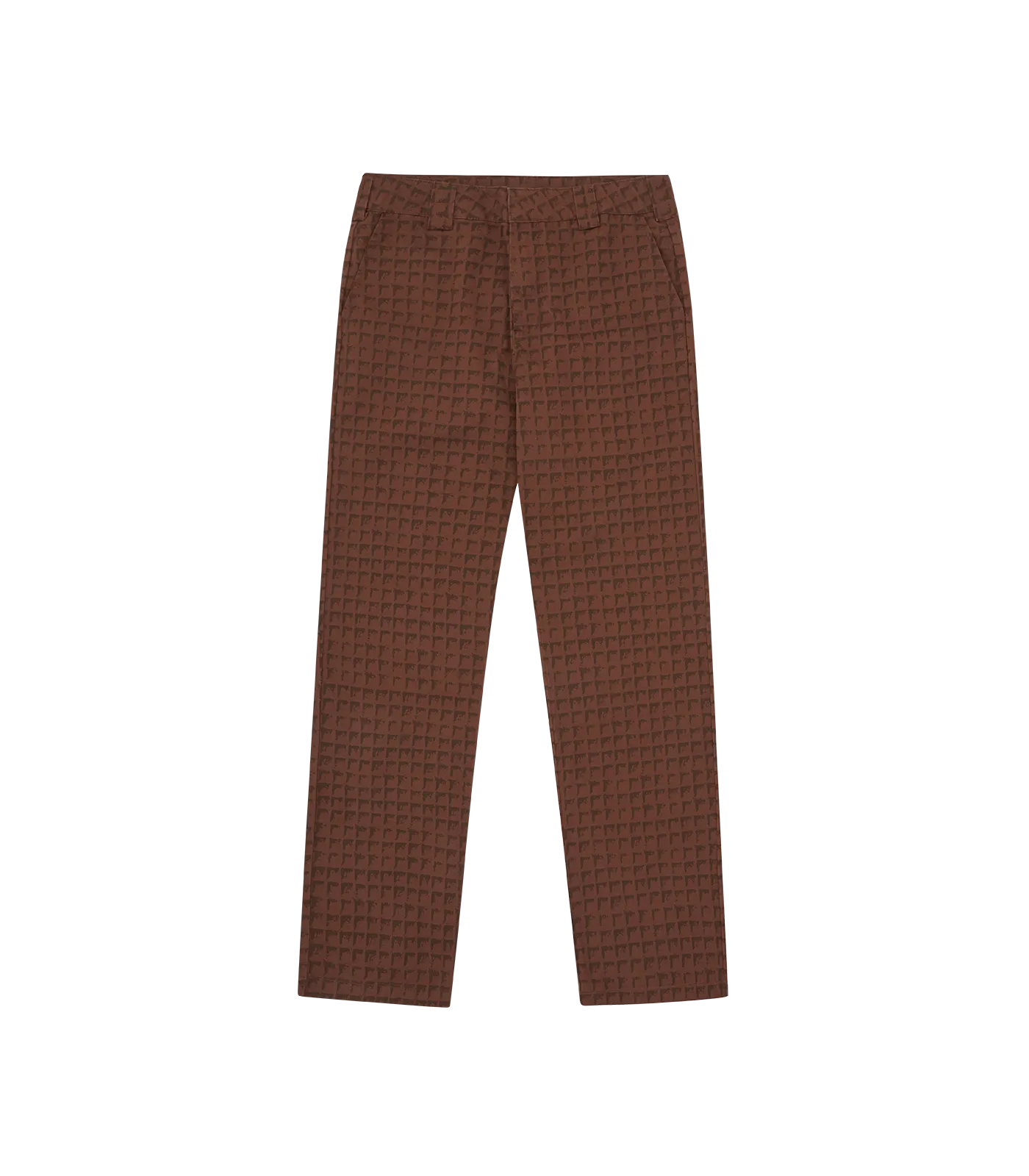 WAFFLE WORK PANTS - BROWN