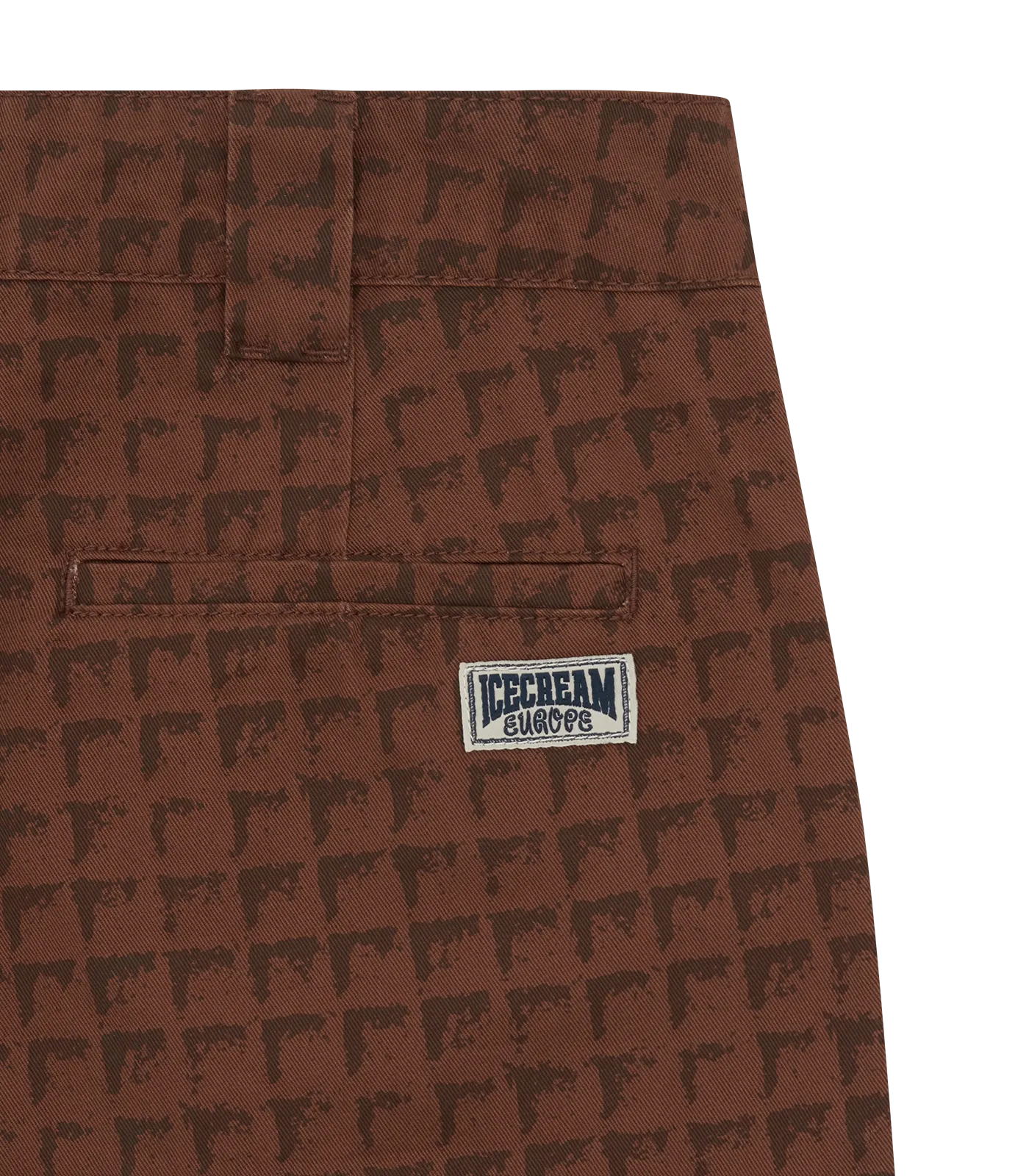 WAFFLE WORK PANTS - BROWN