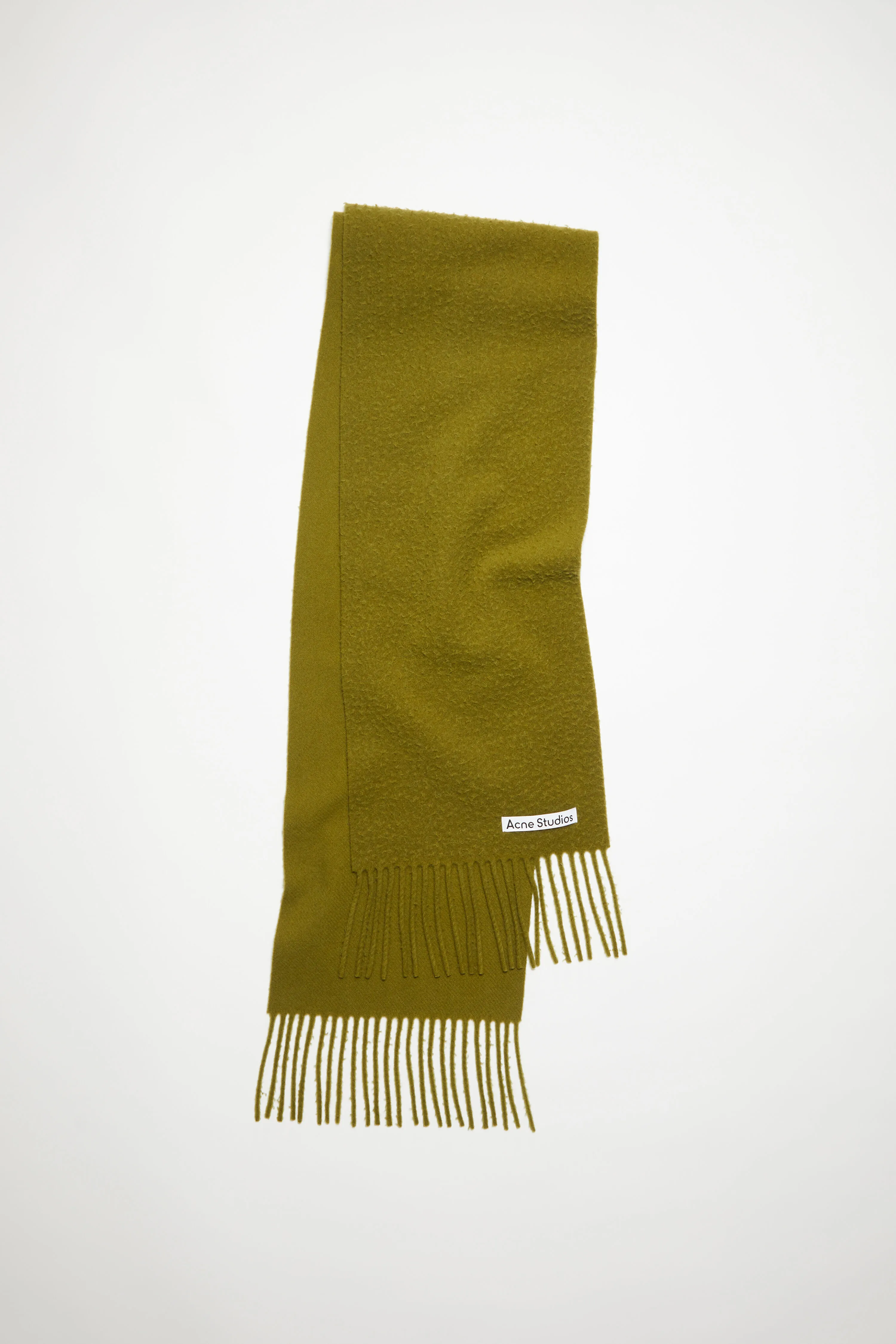 Wool fringe scarf