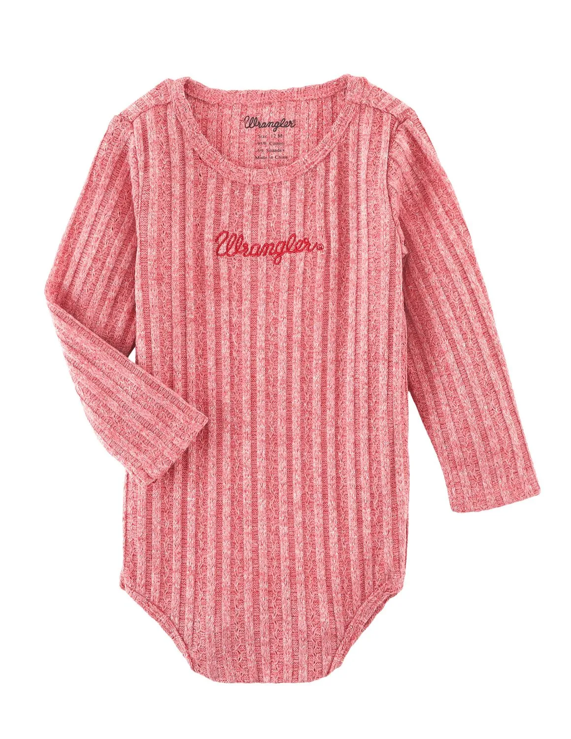 Wrangler Girls Pink Chunky Knit Bodysuit