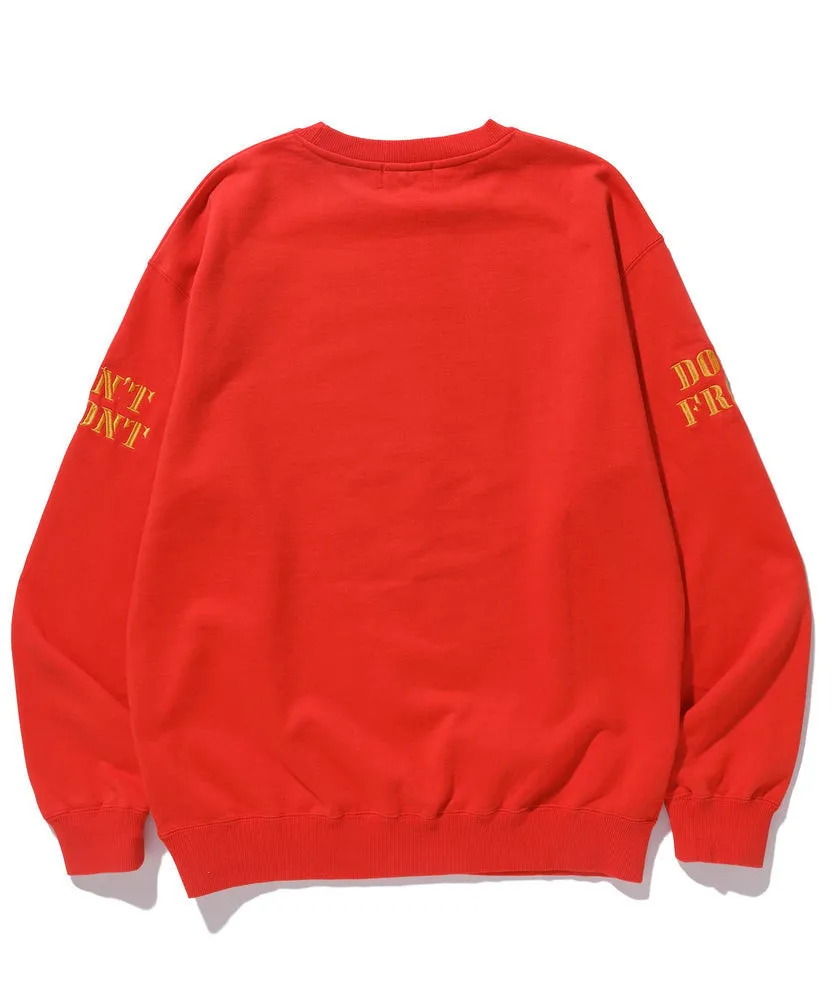 X-Large  |Crew Neck Unisex Street Style Collaboration Long Sleeves