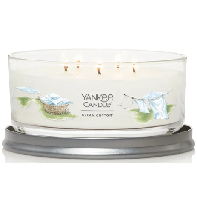 Yankee Candle Signature 5 Wick Tumbler Clean Cotton