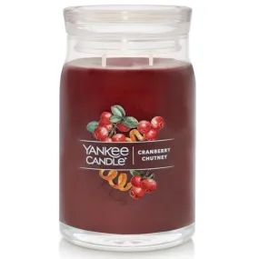 Yankee Candle Signature Cranberry Chutney Large Jar 566g