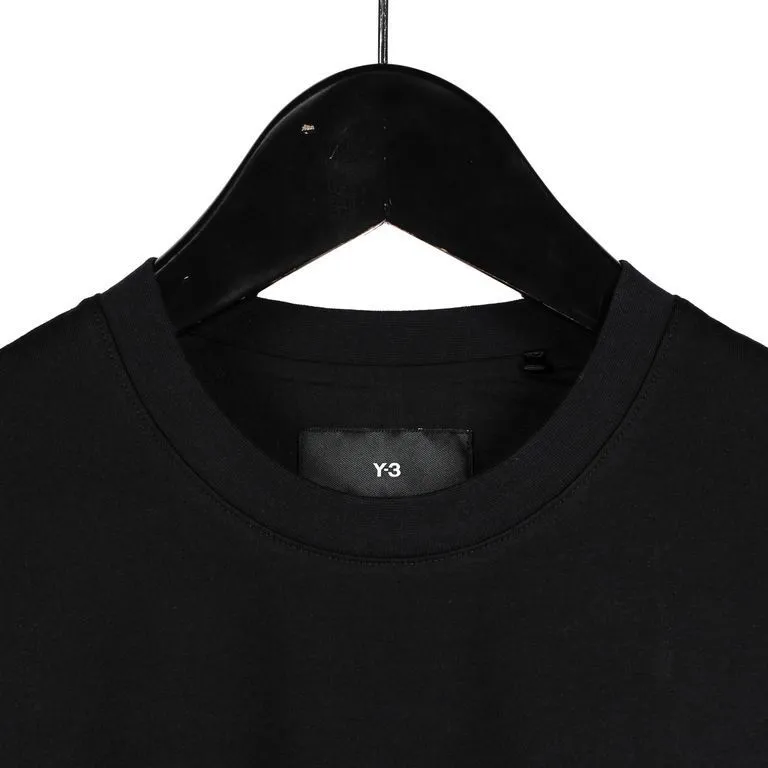 Yohji Yamamoto  |Crew Neck Pullovers Street Style Plain Cotton Short Sleeves