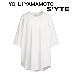 Yohji Yamamoto  |Pullovers Unisex Street Style U-Neck Plain Cotton