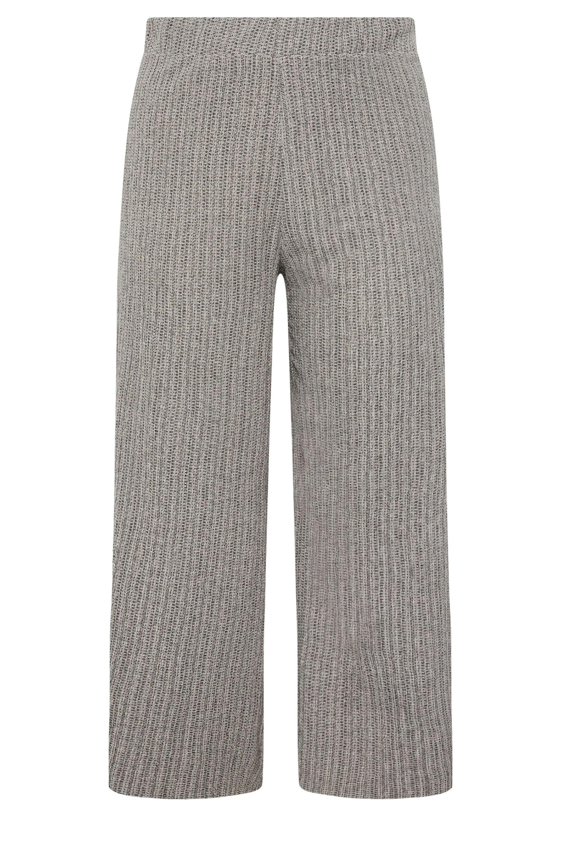 YOURS Curve Grey Wide Leg Trousers