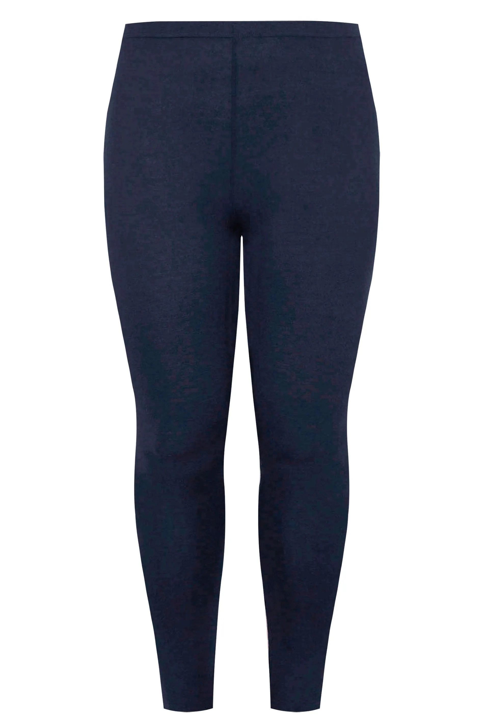 YOURS FOR GOOD RECYCLED Curve Navy Blue Stretch Viscose Leggings