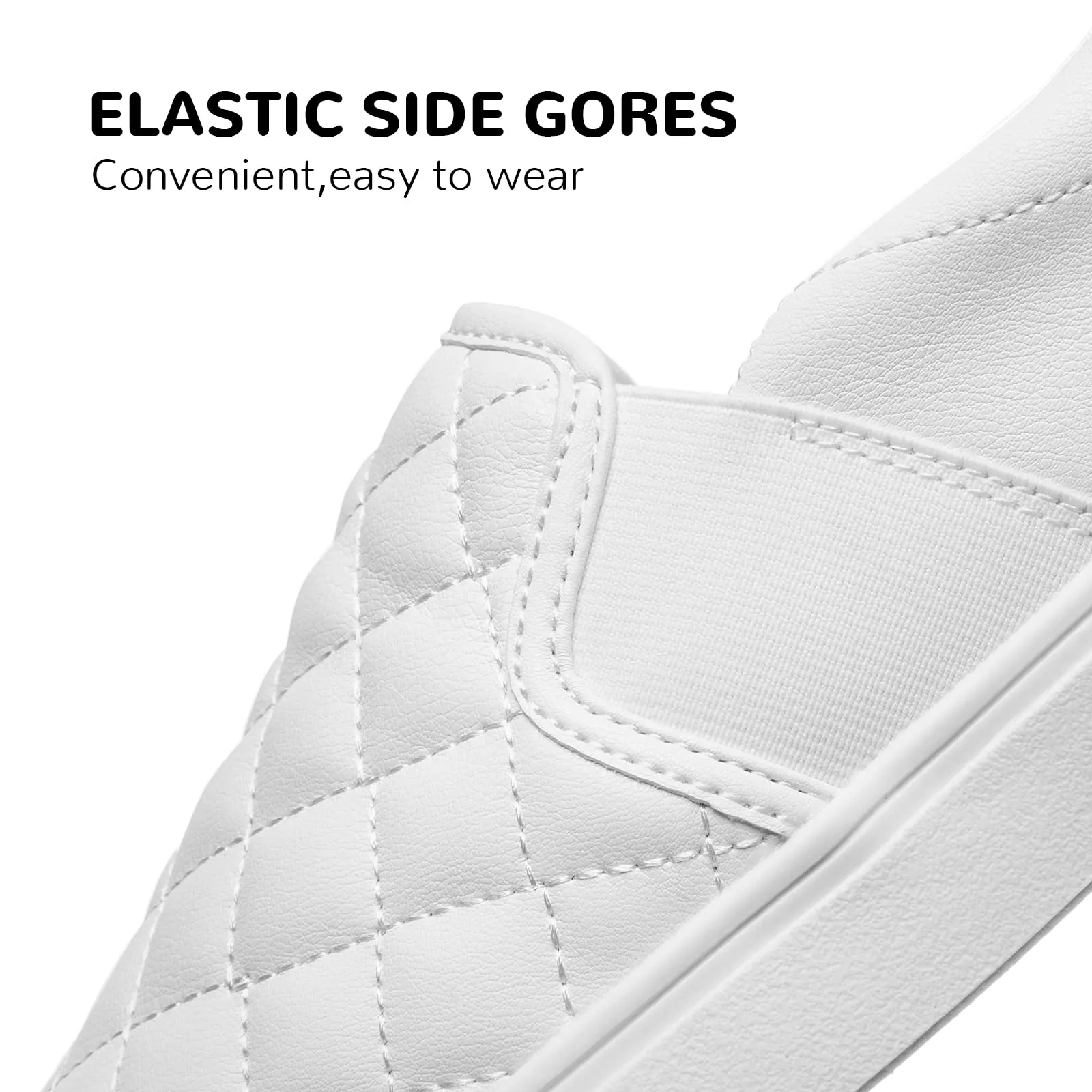 Zefani Women's Slip On Shoes, Durable Canvas Sneakers, Comfort Casual Shoes for Work, Drive, Travel, Commute